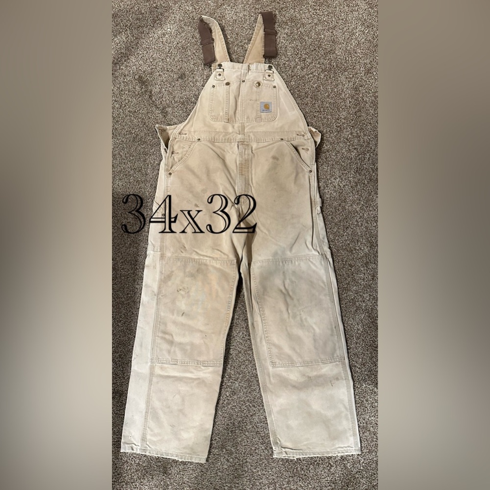 Men's Beige Overalls 34x32